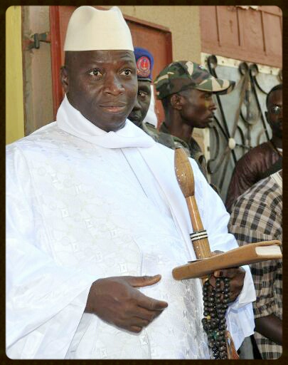 voir le zoom : Le président gambien Yahya Jammeh, le 24 novembre 2014 à Banjul