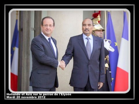 voir le zoom : Le président François Hollande et son homologue mauritanien Mohamed Ould Abdel Aziz, le 20 novembre 2012 à l'Elysée