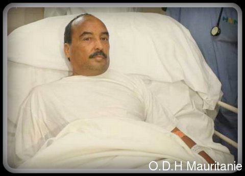 voir le zoom : Le président mauritanien Mohamed Ould Abdel Aziz, blessé par balle, le 13 octobre 2012 à Nouakchott